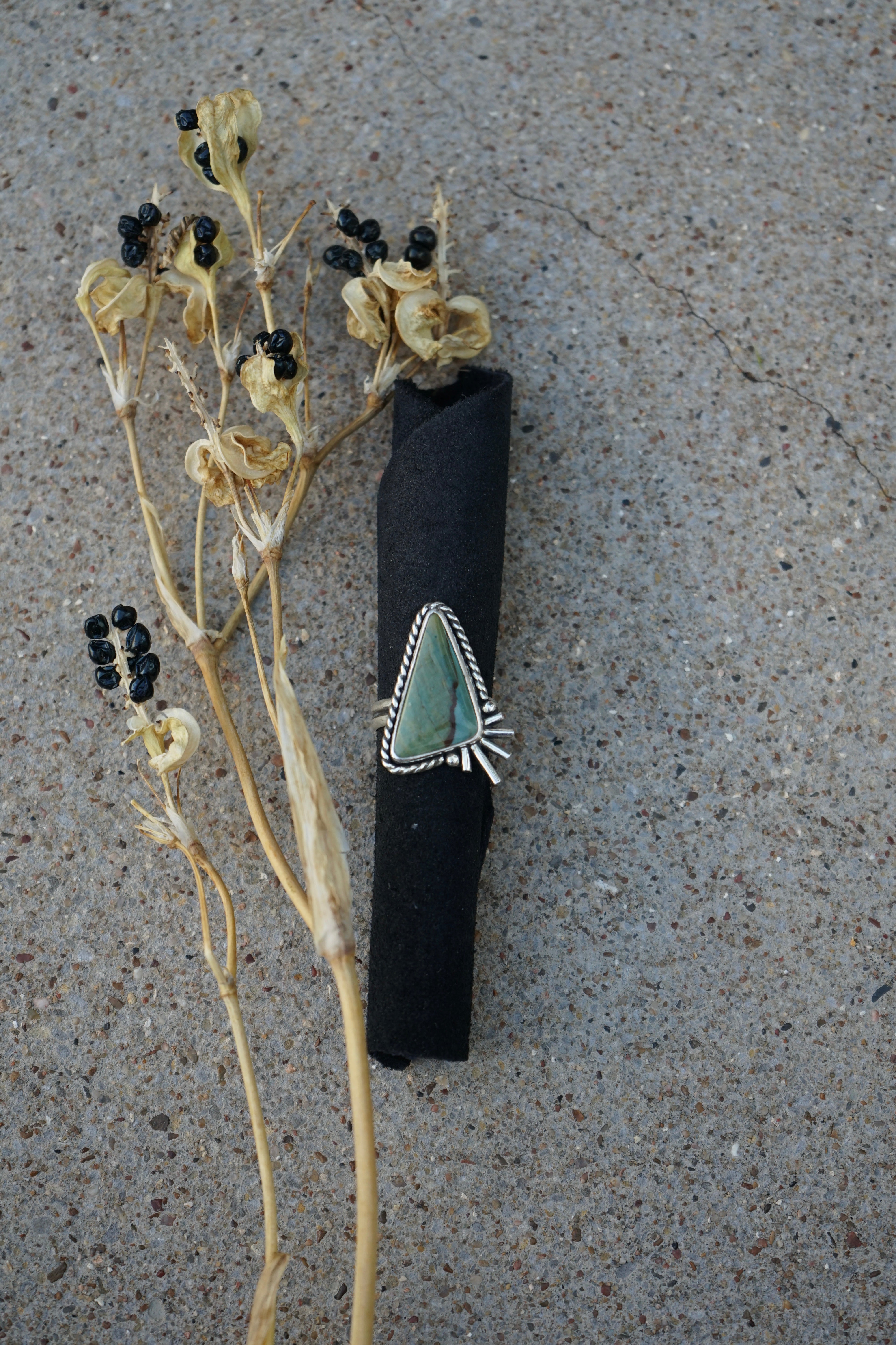 Vistaite Jasper Ring sz. 9.5