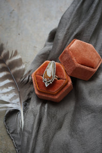 Desert Fire Jasper Ring sz. 6