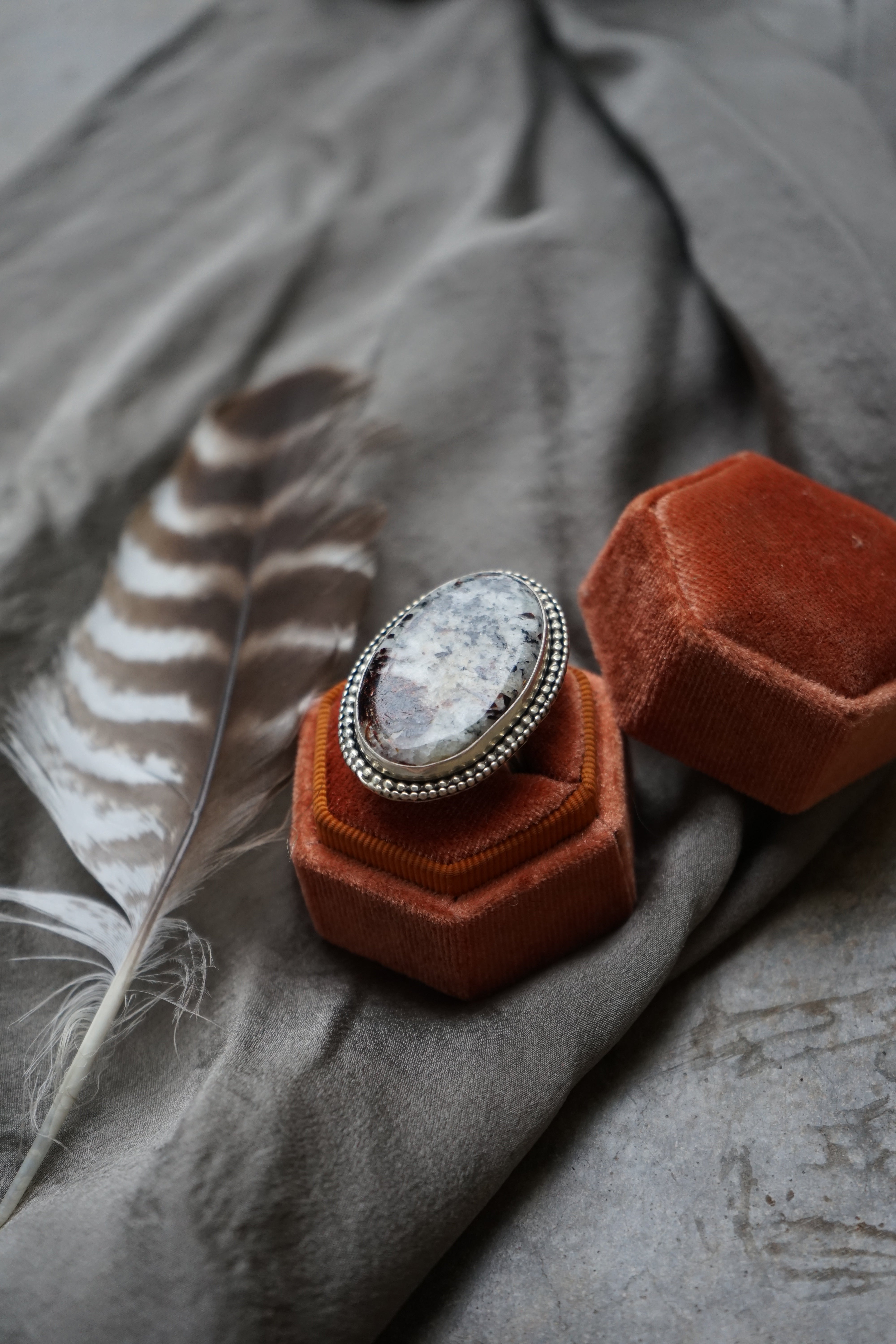 Astrophyllite Ring sz. 9