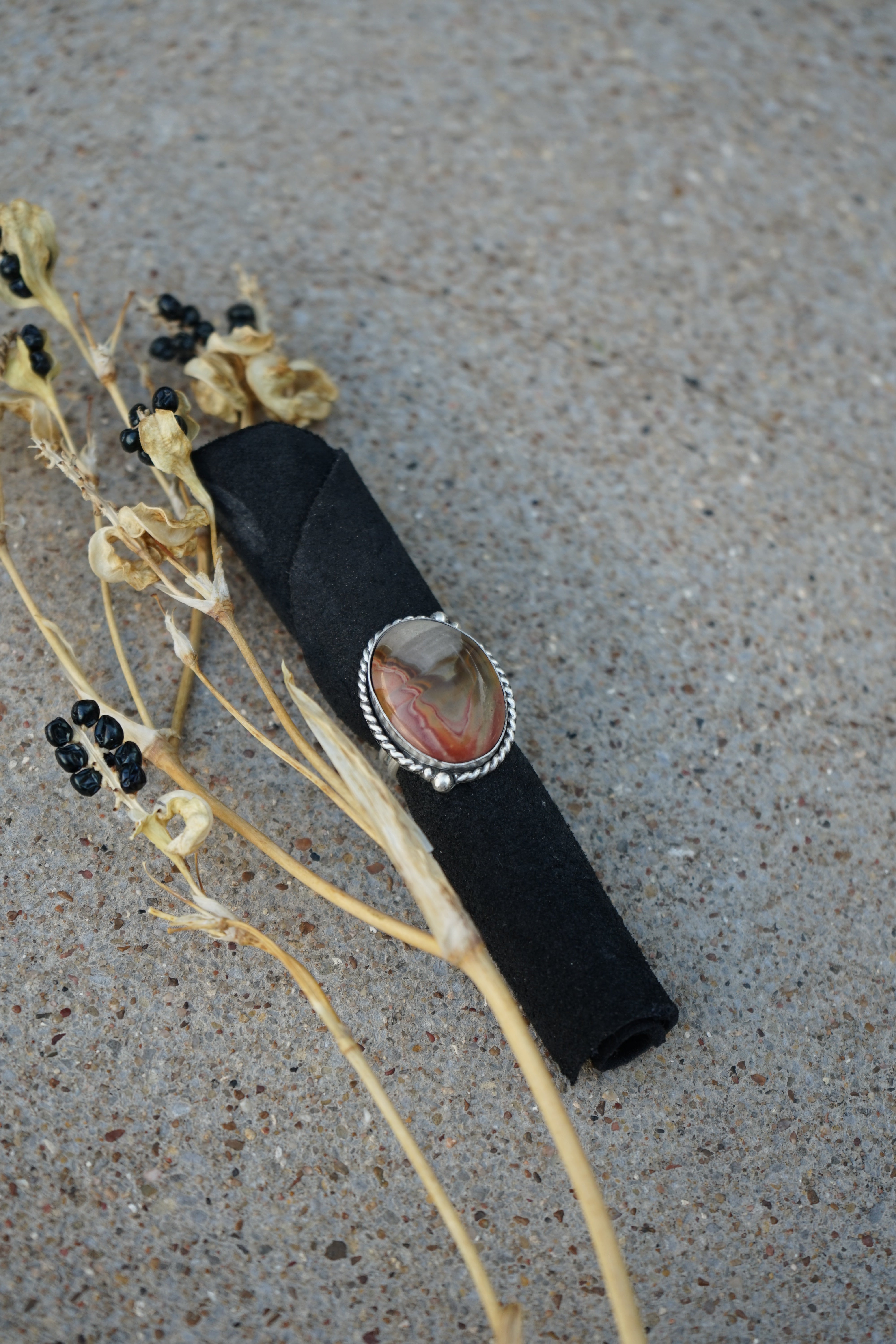 Polychrome Jasper Ring sz. 5.5