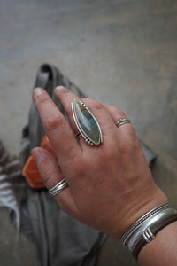 Deer Sky Jasper Ring sz. 8