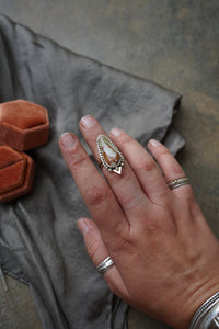 Desert Fire Jasper Ring sz. 6