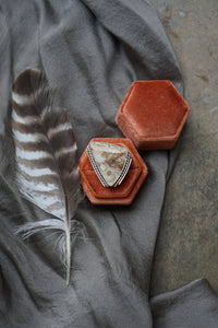 Crazy Lace Agate Ring sz. 7.75
