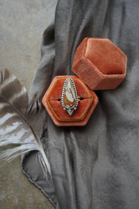 Desert Fire Jasper Ring sz. 6