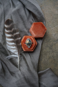 Blue Mountain Jasper Ring sz.6