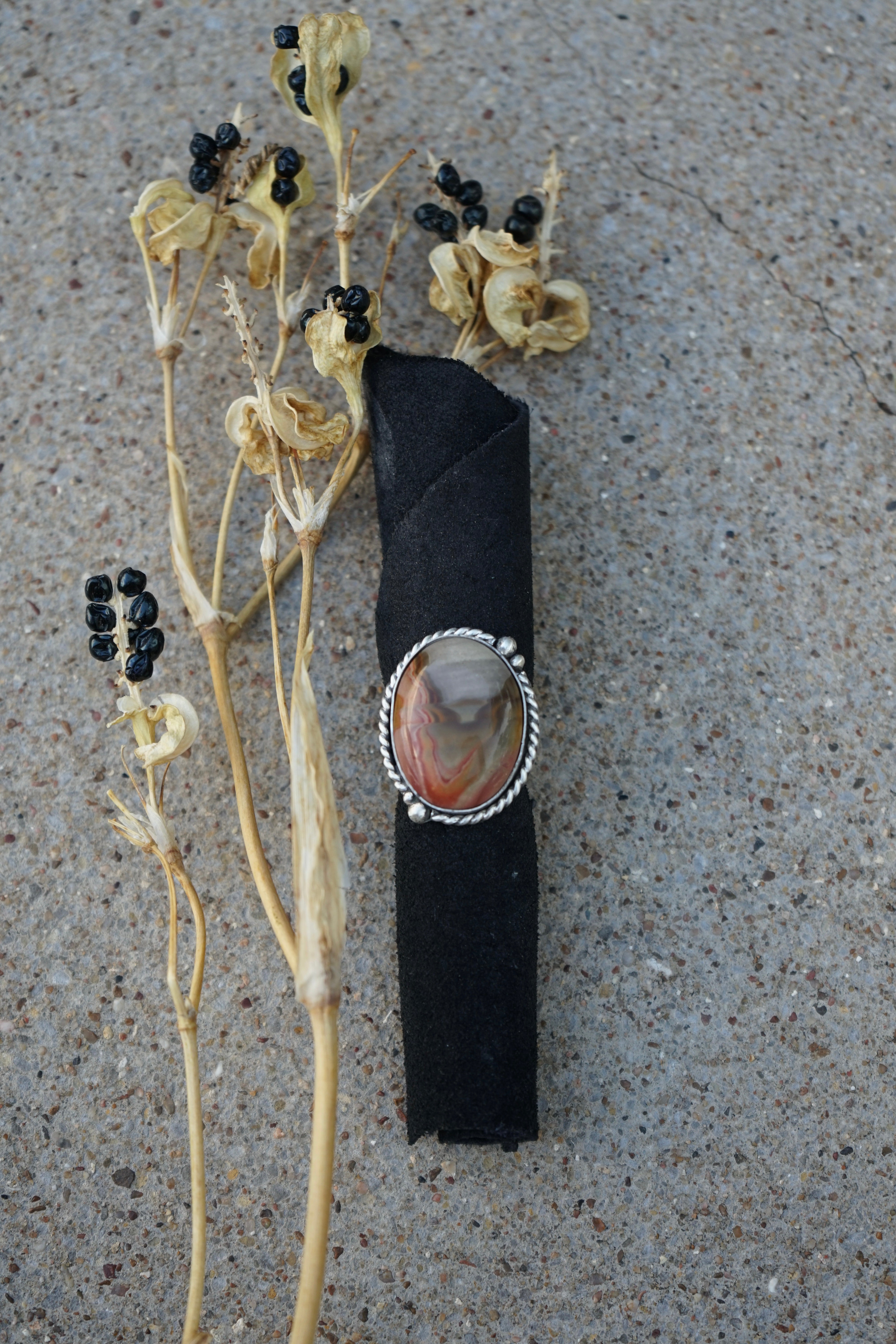 Polychrome Jasper Ring sz. 5.5