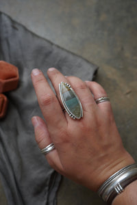 Deer Sky Jasper Ring sz. 8