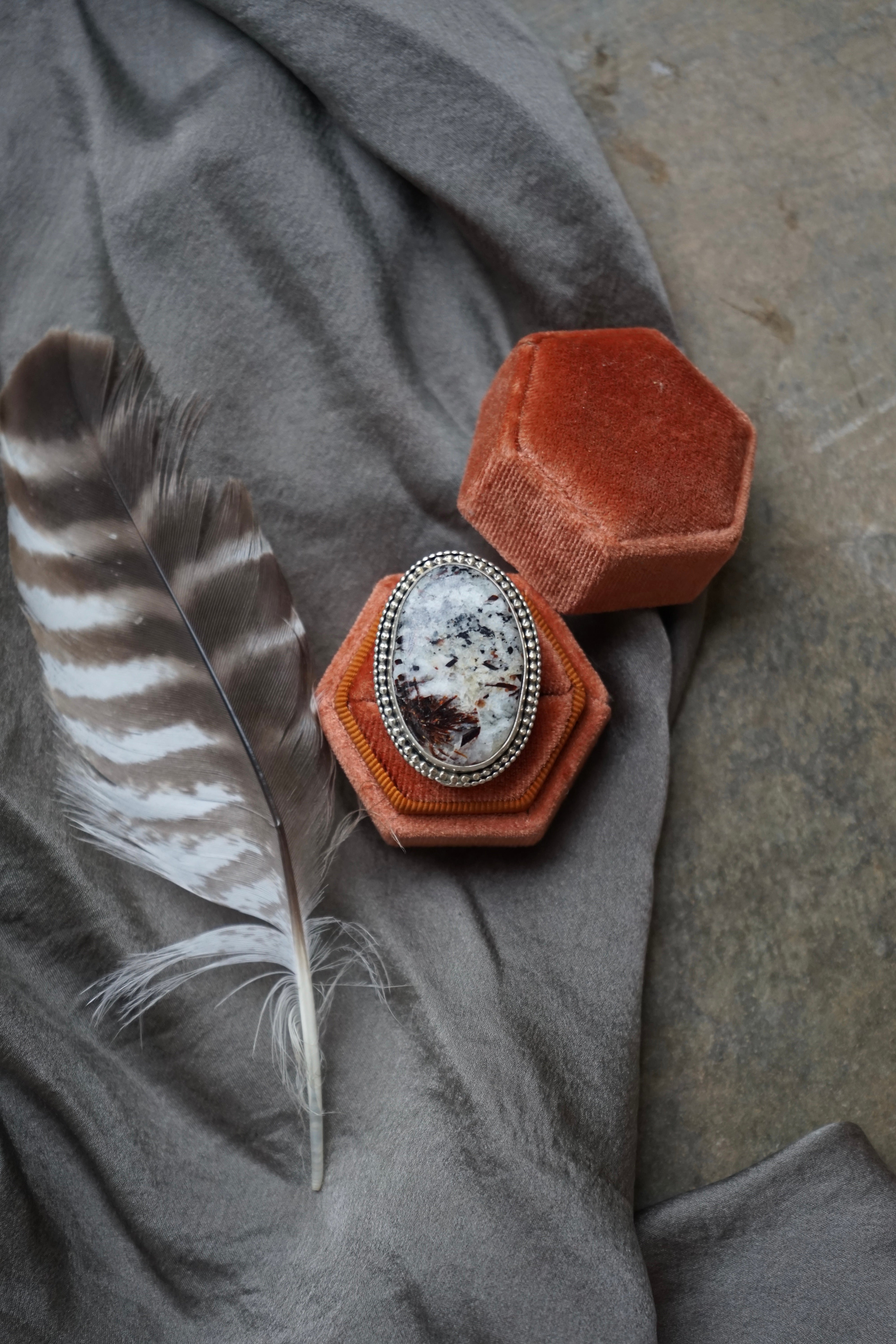 Astrophyllite Ring sz. 9