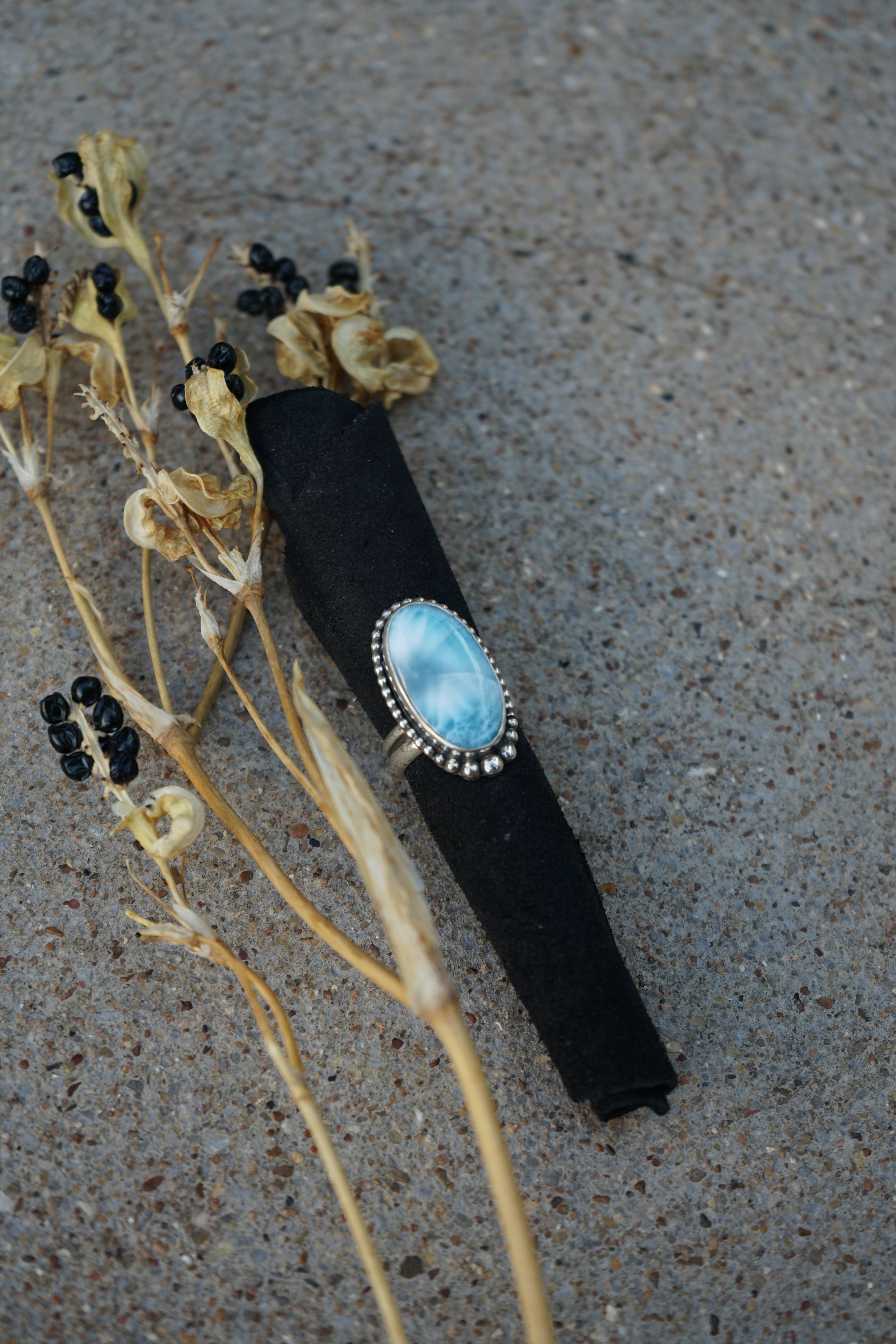 Larimar Ring sz. 6