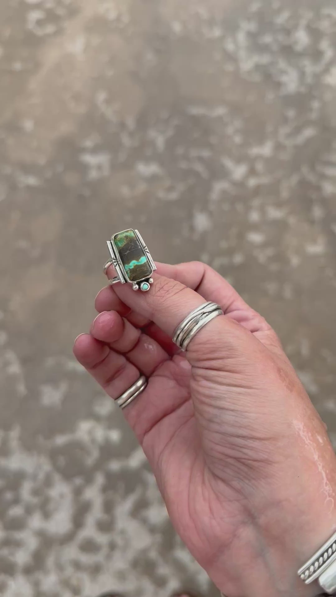 Blackjack Turquoise Ring sz. 7