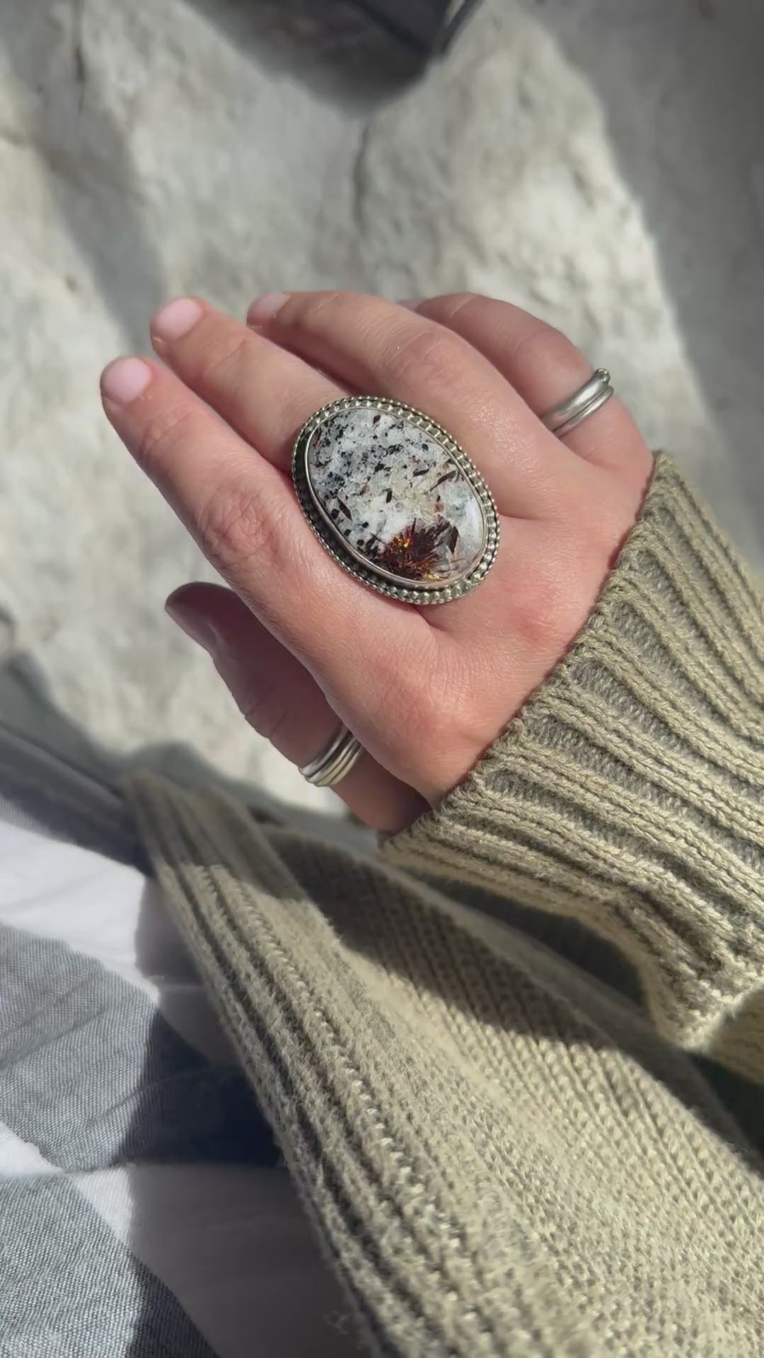 Astrophyllite Ring sz. 9